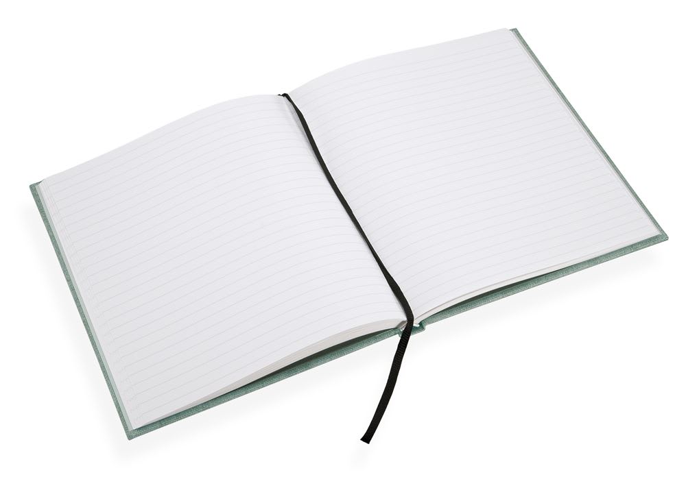 CUADERNO DE TAPA DURA - 17x20 cm - Con Linea - Verde Claro2
