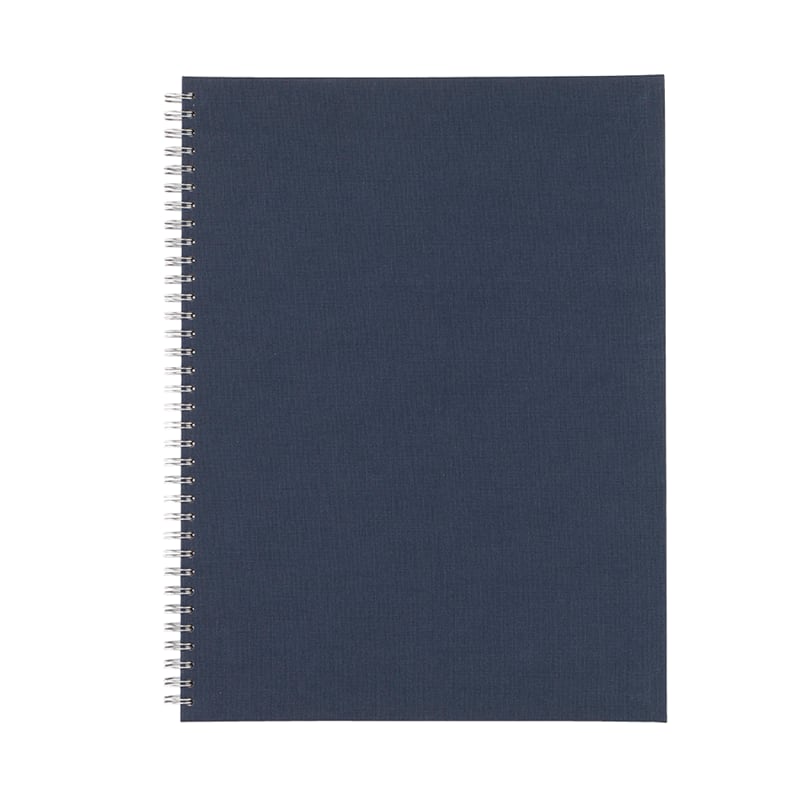CUADERNO DE ANILLAS - 17x20 cm - Sin Linea - Azul2
