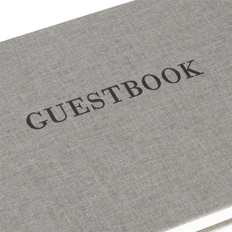CUADERNO DE VISITA Guests&Friends - 29x22 cm - Gris4