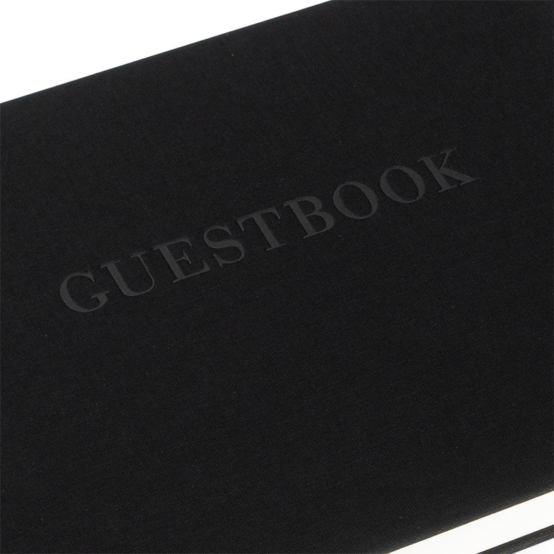 CUADERNO DE VISITA Guests&Friends - 29x22 cm - Negro4