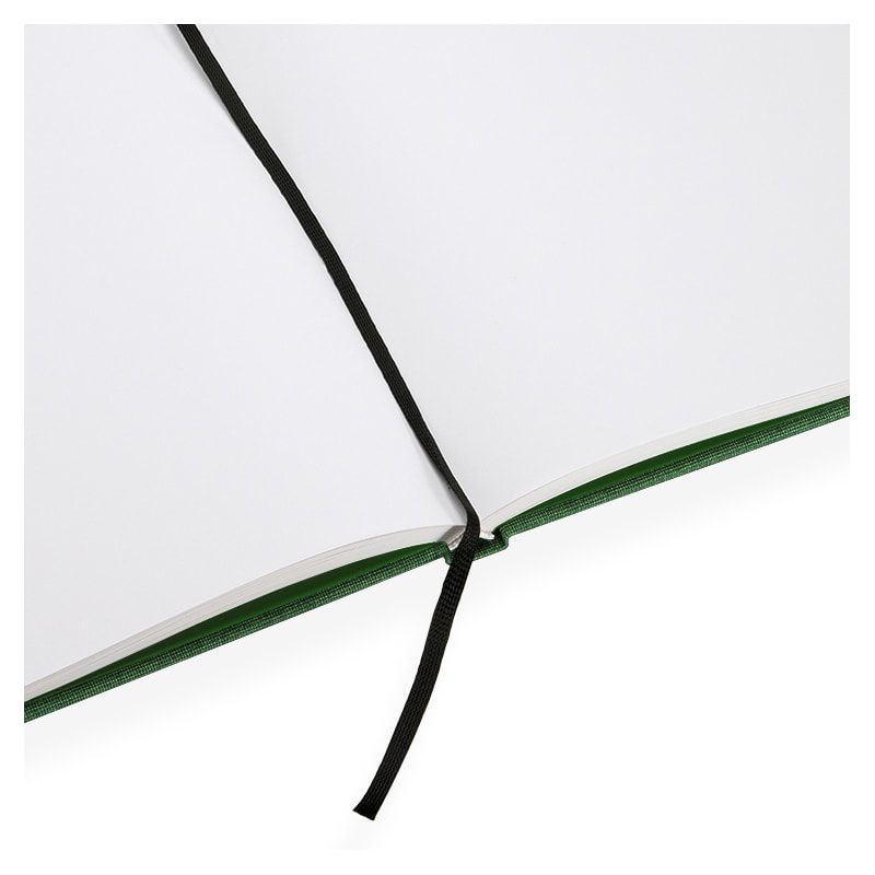 CUADERNO DE TAPA DURA - 21x24 cm - Sin Linea - Verde duo2