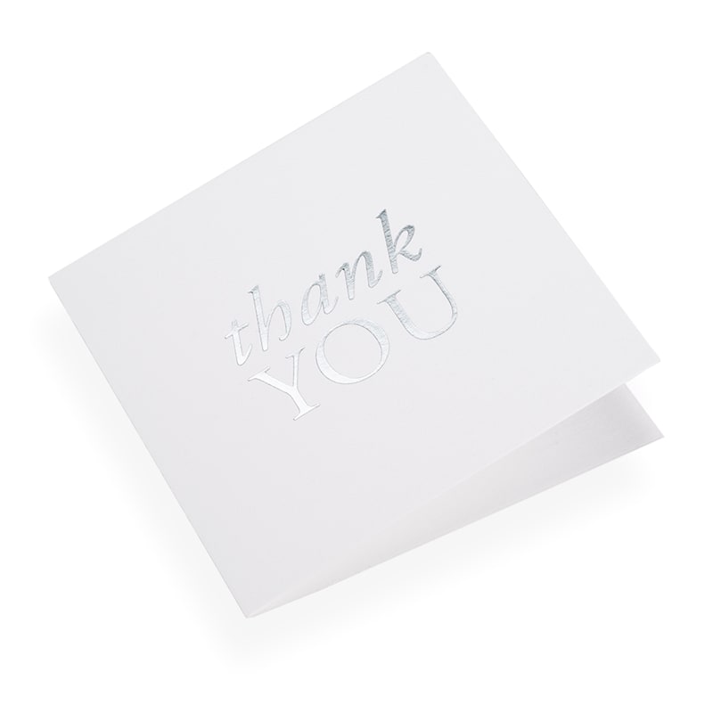 Tarjeta - Thank you Plateado3