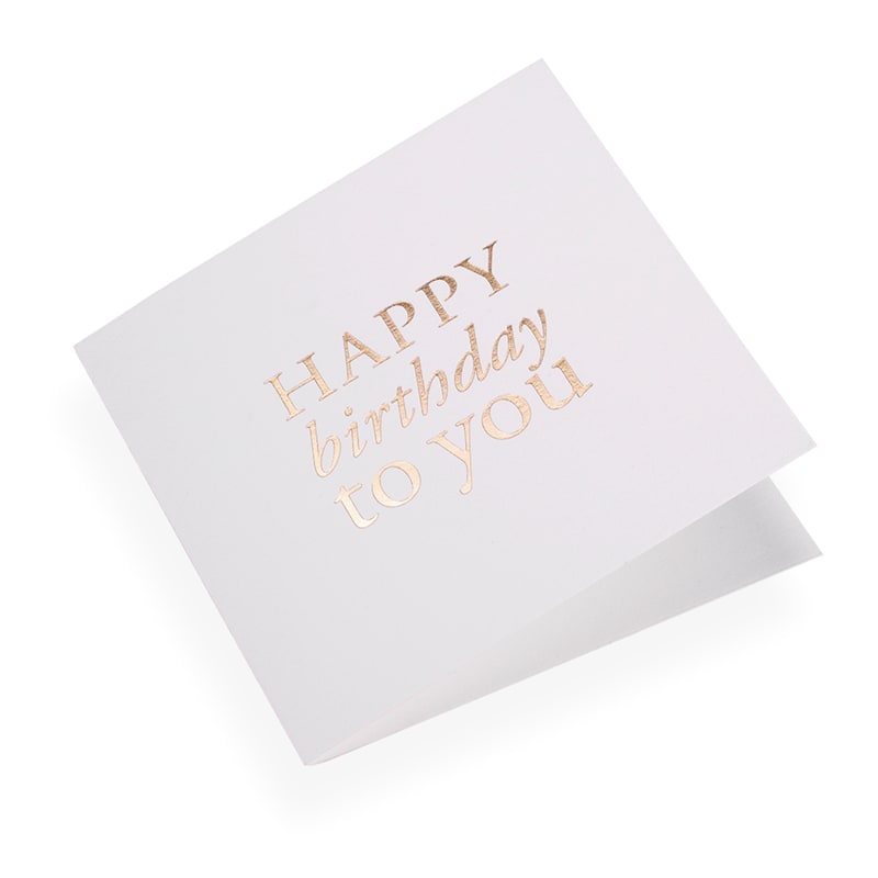 Tarjeta - Happy birthday to you Dorado3