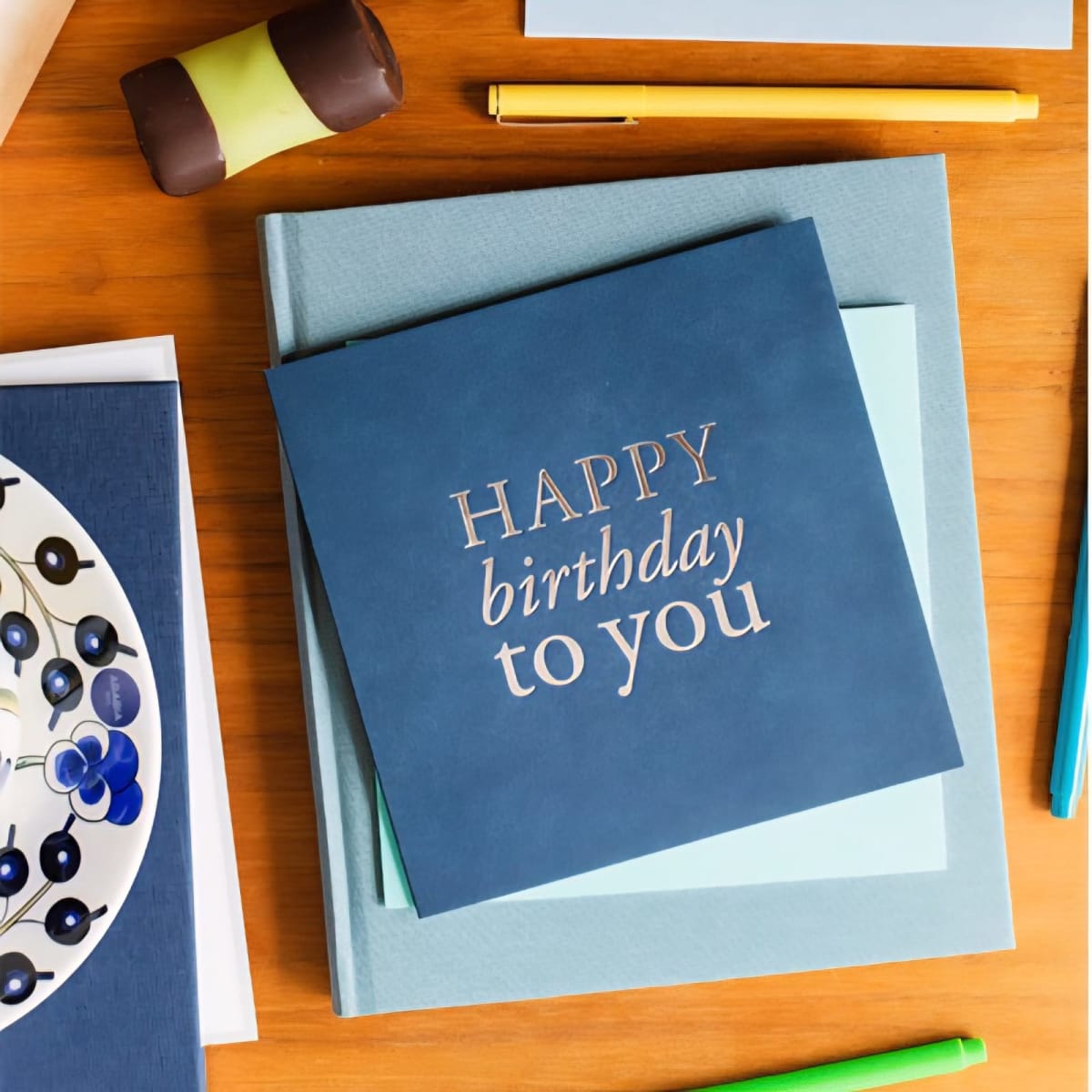 Tarjeta - Happy birthday to you Azul2