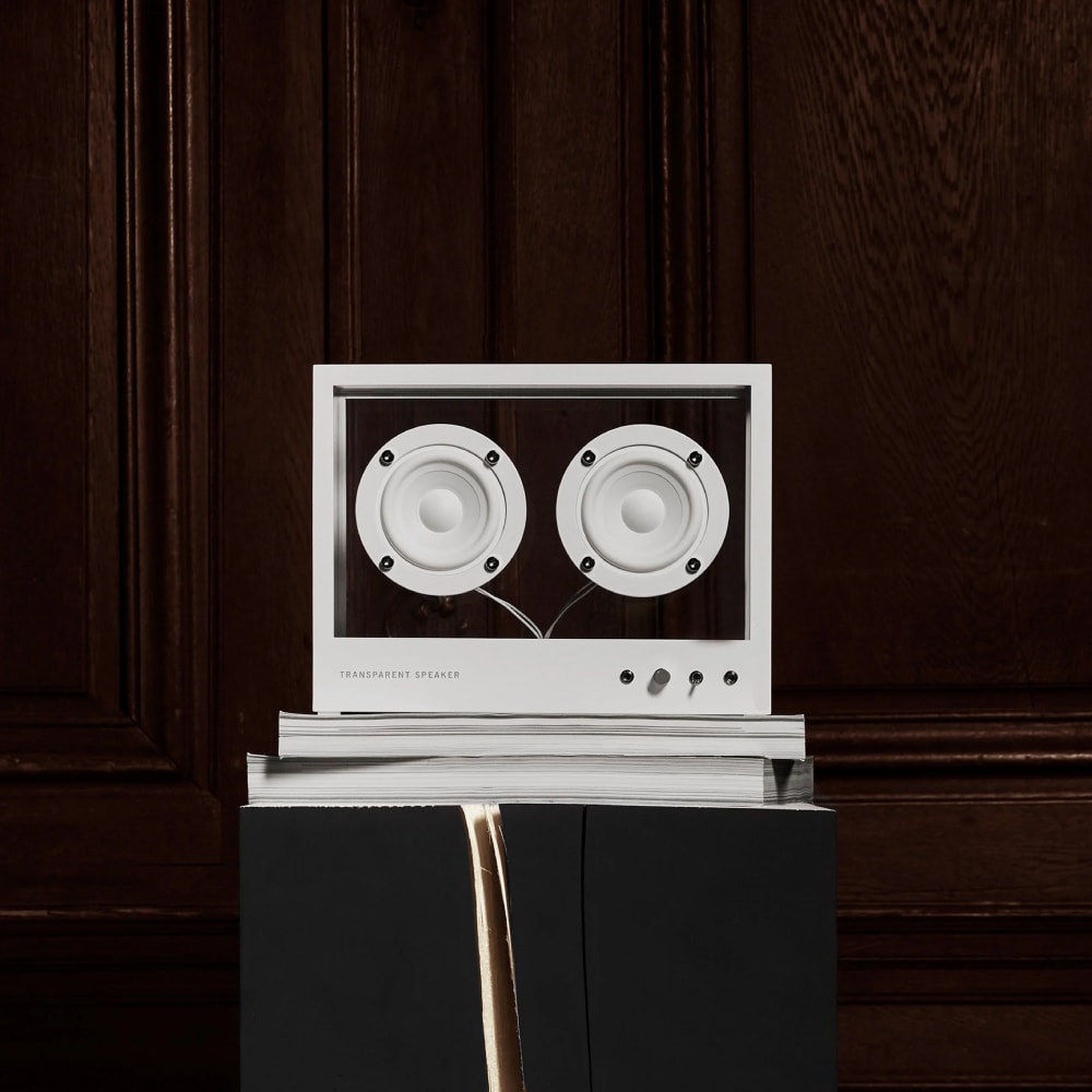 Transparent Speaker - Pequeño Blanco2
