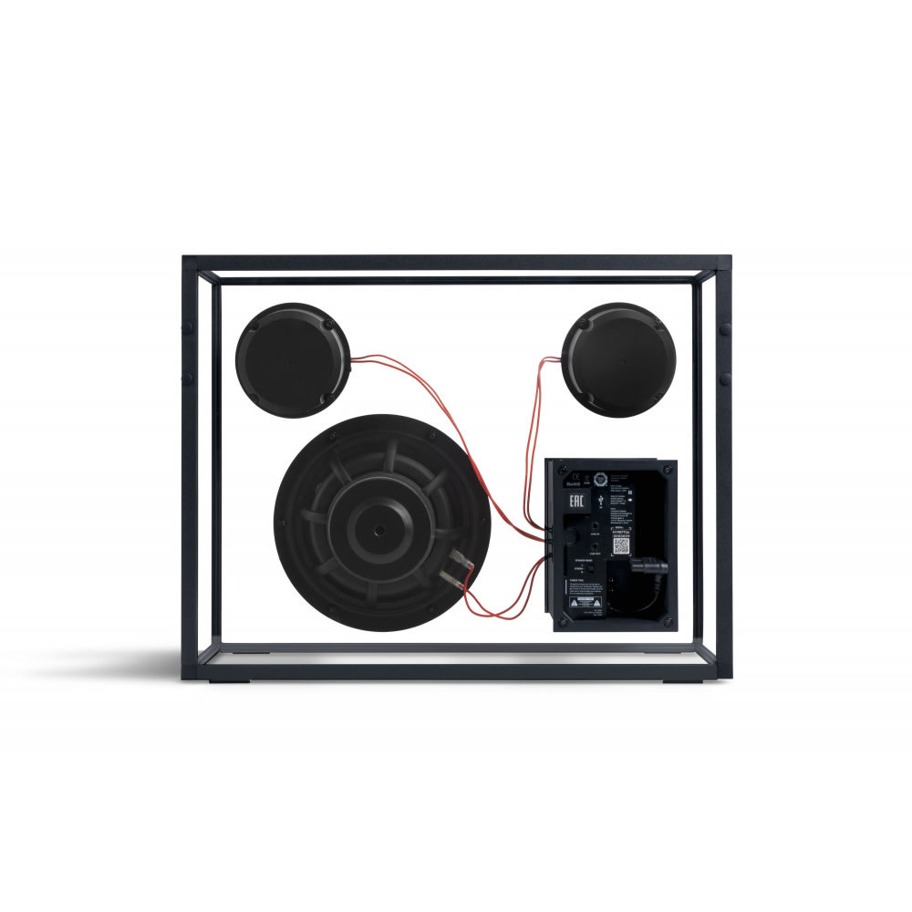 Transparent Speaker - Negro/Rojo3