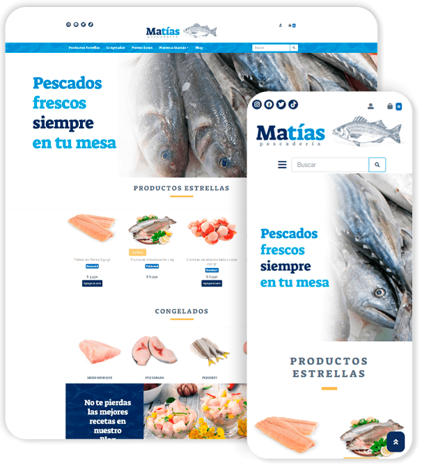 Plantilla de Ecommerce Matías Moderno