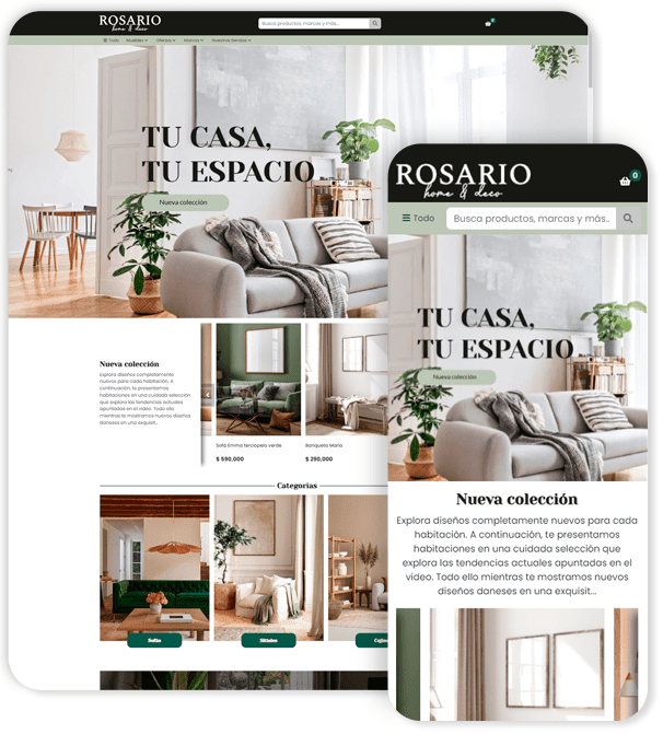 Plantilla de Ecommerce Rosario Pop
