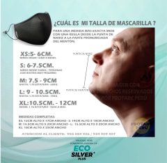 Mascarilla Eco Silver Plus Negro Mascarilla Eco Silver Plus Negro