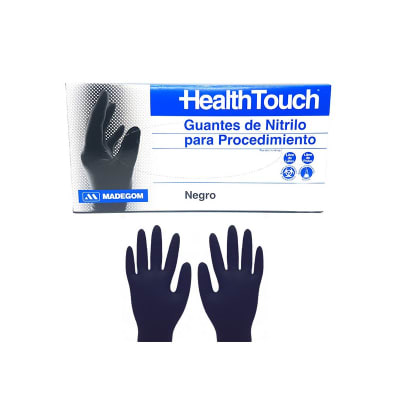 Guantes de Nitrilo Negro  Health-Touch1