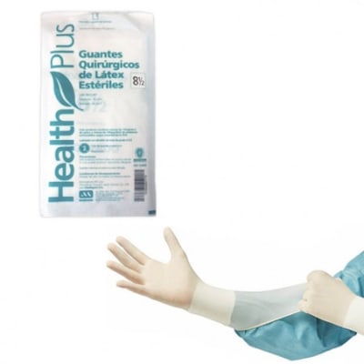 guantes quirúrgicos de látex sin polvos