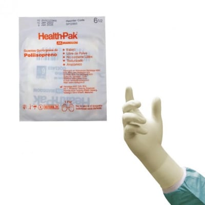 Guante quirúrgico libre de látex - poliisopreno1