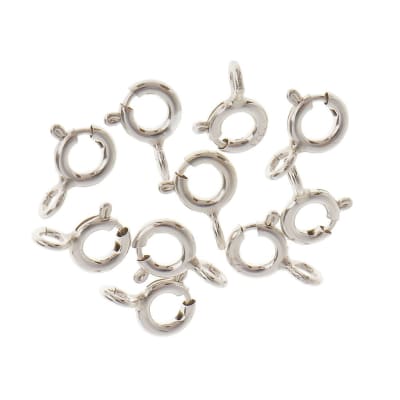 Argolla Resorte Plata 5mm (Unidad)