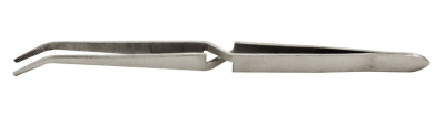Pinza Metal Punta Curva con Cierre (Unidad)