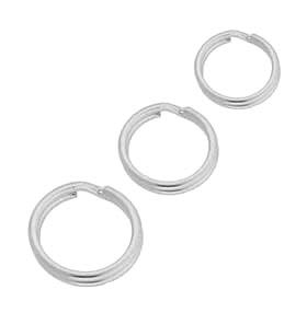 Argolla Plata Sin Fin 9mm (Unidad)