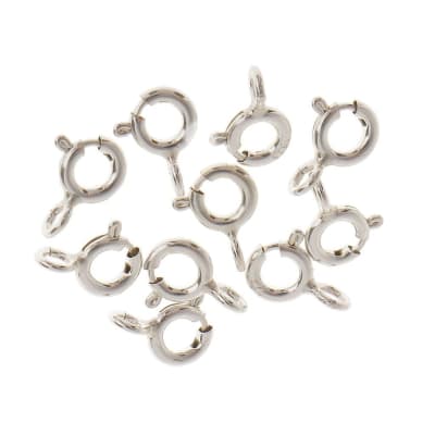 Argolla Resorte Plata 6mm (Unidad)