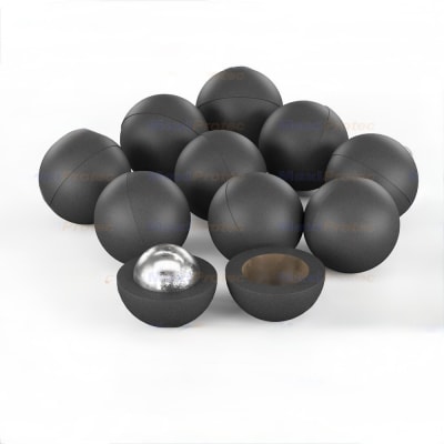 BALIN DE GOMA CON NUCLEO DE ACERO CAL.68