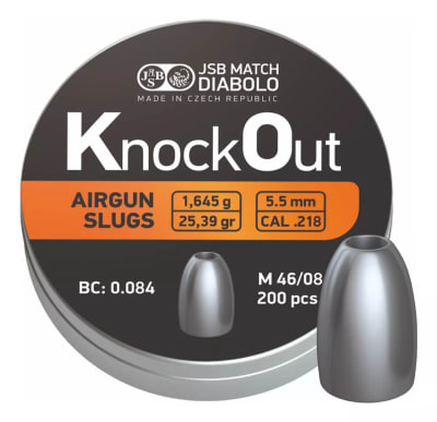 JSB KNOCKOUT SLUGS .218/ 5.5mm
