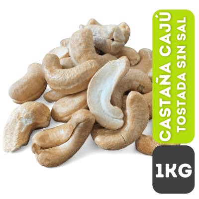 CASTAÑA DE CAJÚ TOSTADA S/SAL 1KG