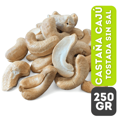 CASTAÑA DE CAJÚ TOSTADA S/SAL  250GR