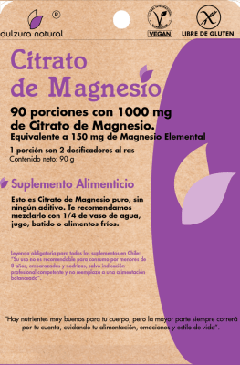 CITRATO MAGNESIO 90G DULZURA NATURAL