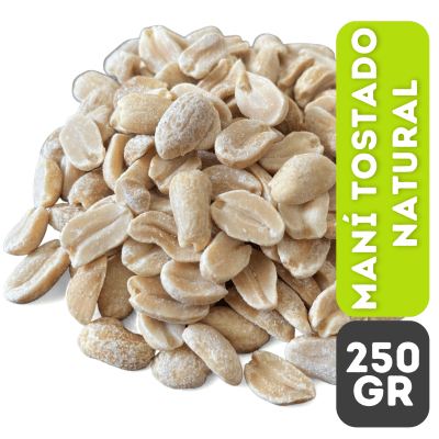 MANÍ TOSTADO SIN SAL  250GR