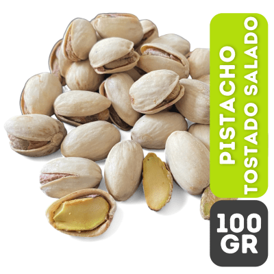 PISTACHO TOSTADO C/SAL C/CÁSCARA  100GR