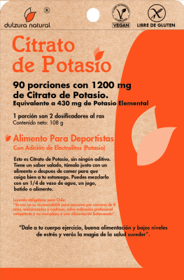 CITRATO POTASIO 108G DULZURA NATURAL