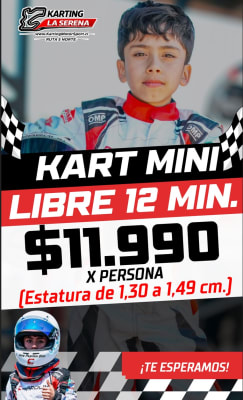 kart mini 12 minutos niños