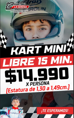 Kart niño 15 minutos