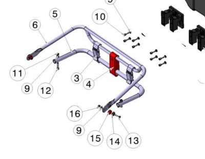Soporte Cromado parachoque delantero
