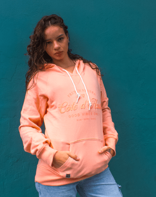 COTE DE AZUR HOOD PINK1