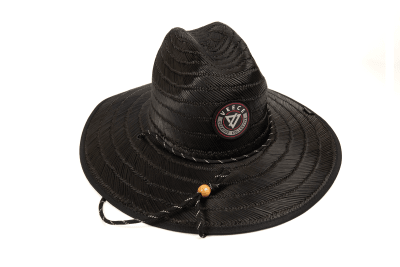 HAT VEECE STRAWHAT EMBOSSED BLACK