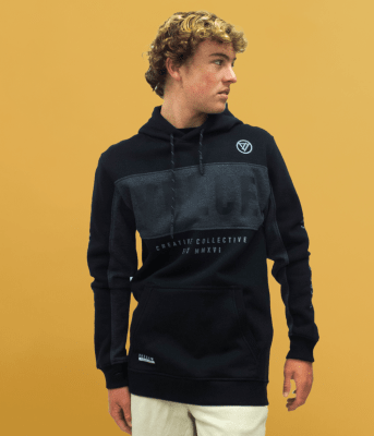 SWEATSHIRT VEECE HOOD BLAINE BLACK1