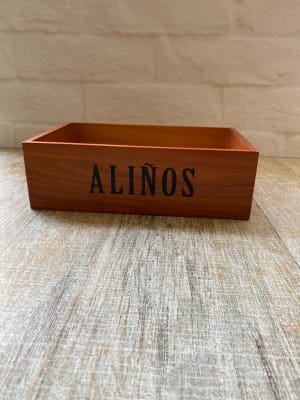CAJA ALIÑOS MADERA
