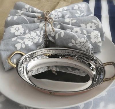 PAILA OVALADA  DE COBRE