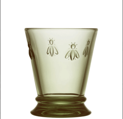 LA ROCHERE SET DE 6 VASOS ABEJA OLIVA 260 ML