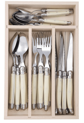 LAGUIOLE IVORY JEAN DUBOST CUCHILLERIA 24 PIEZAS