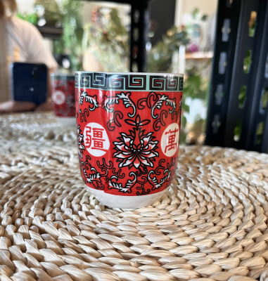TAZA CHINA ROJA