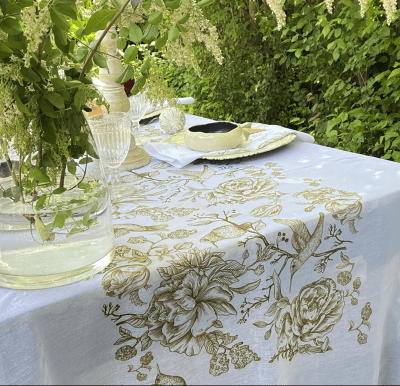 MANTEL ORGANZA COLIBRÍ 3,5 M