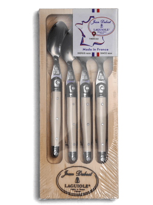 LAGUIOLE IVORY, MOKA SET DE 4 CUCHARITAS