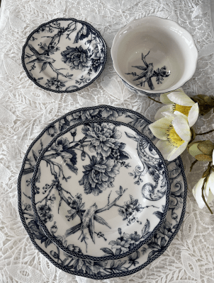KLAPP ADELAIDE BLUE, JUEGO 24 PIEZAS PORCELANA