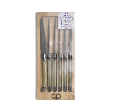 LAGUIOLE MARMOL SET DE 6 CUCHILLOS JEAN DUBOST