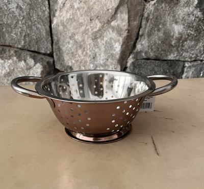 COLADOR CALDERO ACERO COBRE S