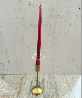 VELA LARGA ROJO X 4