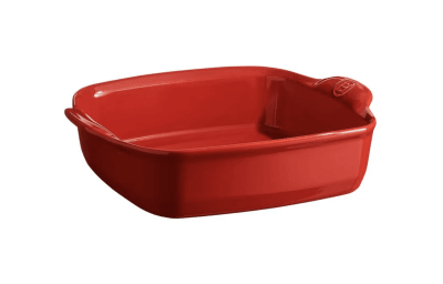 EMILE HENRY FUENTE RECTANGULAR HORNO ROJO 28 X 24