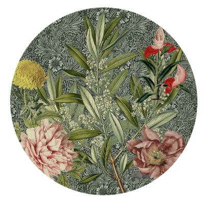 FUNDA BAJO PLATO SET DE 4 BOTANICO