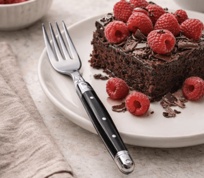 LAGUIOLE NEGRO SET DE 6 TENEDORES DE POSTRE JEAN DUBOST