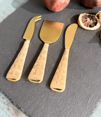 QUESO SET DE 3 RATTAN