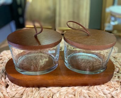 ESPECIEROS CON TAPA, SET DE 2